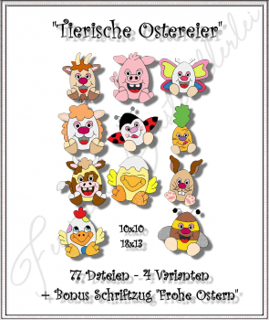Tierische Ostereier (10x10 ; 18x13)